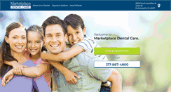 Desktop Screenshot of marketplacedentalcare.com