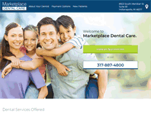 Tablet Screenshot of marketplacedentalcare.com